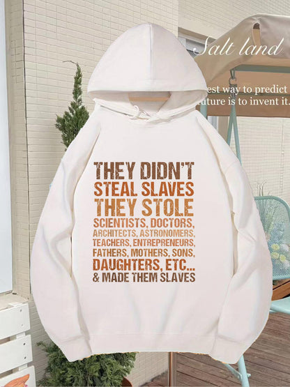 Women's Graphic Hoodie They Stole Scientists Doctors Mothers And Daughters White Hoodie