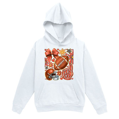 Men's Graphic Hoodie Festive Gingerbread And Red Bows Surrounding Football Helmet