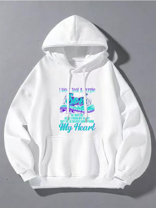 Men's Graphic Hoodie I Have Found A Friend Among Blue Sleeping Cats With Soft Pillows And Teal Hearts