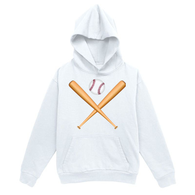 Men's Graphic Hoodie Sporty Style With Crossed Wooden Bats And Flying Baseball