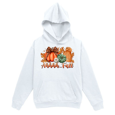 Men's Graphic Hoodie Happy Fall Among Autumn Leaves Pumpkins And Cookies