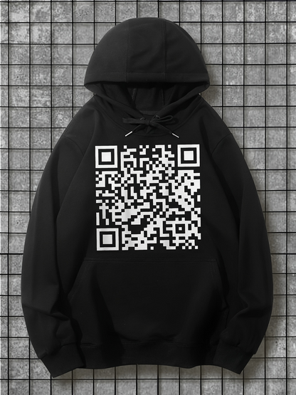 Men's Graphic Hoodie Abstract Modern Black And White Geometric Patterns Hoodie