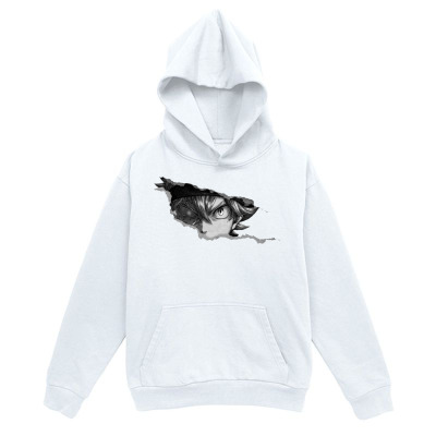 Men's Graphic Hoodie Ink Painted Artistic Splatter With Fierce Staring Wolf Face