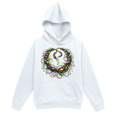 Men's Graphic Hoodie Colorful Ornamental Vine With Gemstones Forming A Curved Snake
