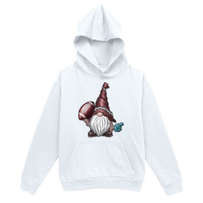 Men's Graphic Hoodie Chilly Winter Scene With Whimsical Gnome And Small Blue Bird Gnome