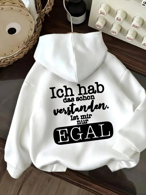 Women's Graphic Hoodie I Get It German Slogan