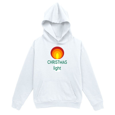 Men's Graphic Hoodie Christmas Light With Glowing Sunset Yellow Red Circle Light