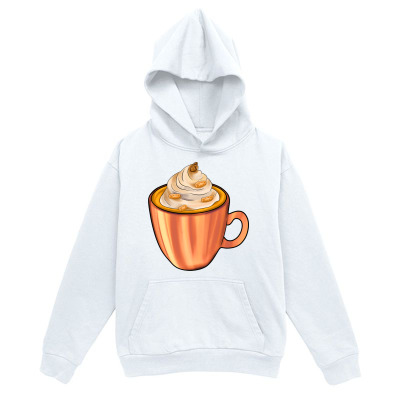 Men's Graphic Hoodie Creamy Hot Beverage In Glossy Ceramic Mug Cup