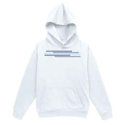 Men's Graphic Hoodie Geometric Patterned Lines In Blue Reflecting Minimalist Printed Hoodie