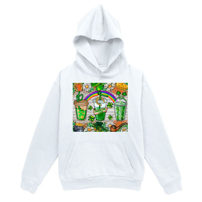 Men's Graphic Hoodie Rainbow Sparkling Among Fresh Herb Drinks With Citrus Motifs Hoodie