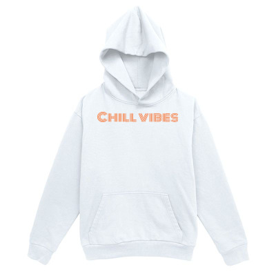 Men's Graphic Hoodie Chill Vibes Soft Cozy Minimalist White Hoodie