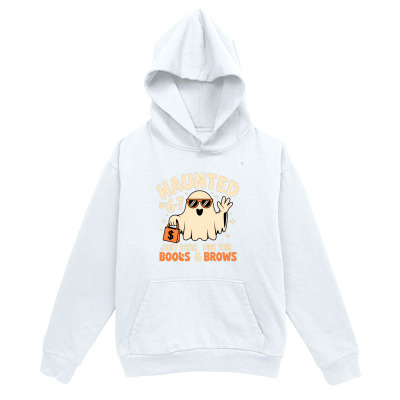 Men's Graphic Hoodie Cute Ghost With Sunglasses Holding Trick Or Treat Bag Hoodie