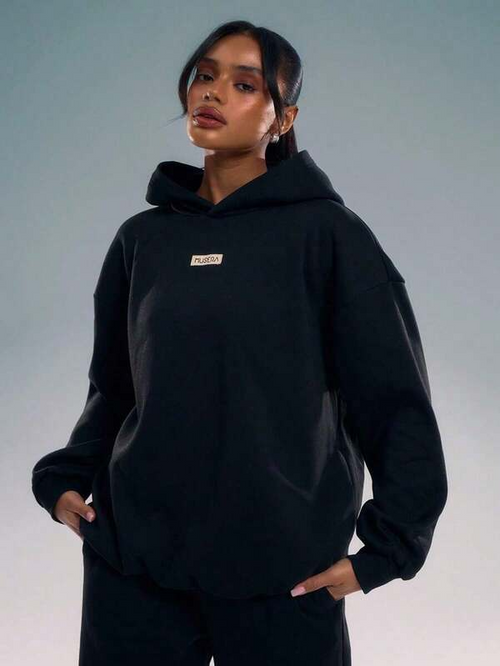 Women's Graphic Hoodie LCLogo Text Embroidery Patch