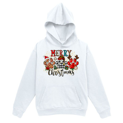 Men's Graphic Hoodie Merry Christmas With Snowflakes Candy Canes Deer Bells And Ornaments Hoodie