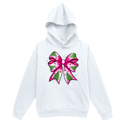 Men's Graphic Hoodie Shimmering Pink Green Patterned Bow Under Sparkling Confetti Hoodie