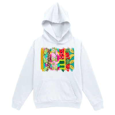 Men's Graphic Hoodie Vibrant Neon Patterns With Abstract Art And Geometric Shapes Hoodie