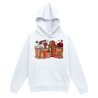 Men's Graphic Hoodie Chilled Drinks And Sweet Treats Among Cozy Dessert Cups