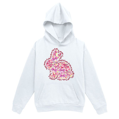 Men's Graphic Hoodie Whimsical Pink Blossoms Blooming Around A Playful Springtime Rabbit