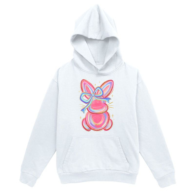 Men's Graphic Hoodie Pastel Pink Blue Ribbon Bow Balloon Shaped Bunny Rabbit