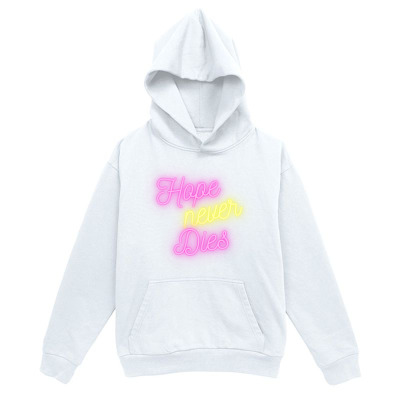 Men's Graphic Hoodie Hope And Love In Soft Airbrush Neon Colors Hoodie