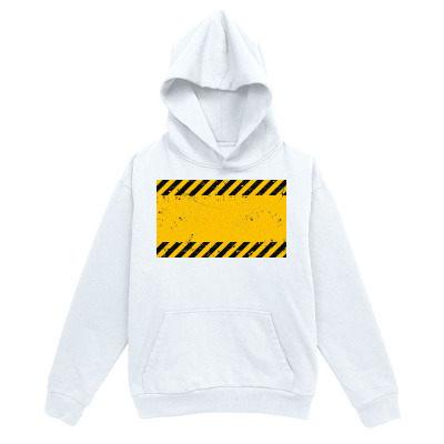 Men's Graphic Hoodie Industrial Stripes Bold Caution Lines On Clean White Surface Hoodie