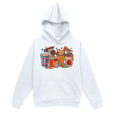 Men's Graphic Hoodie Cartoon Colorful Dessert Cups Under Sprinkles And Fruit Ice Cream