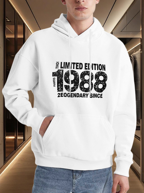 Men's Graphic Hoodie Limited Edition Vintage Classic Legendary Since 1988 Hoodie