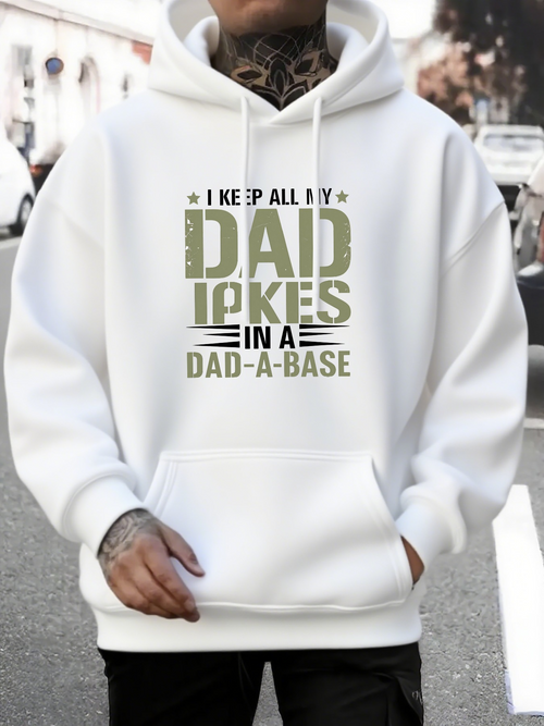 Men's Graphic Hoodie I Keep All My Funny Clever Dad Jokes In A Creative Database Dad