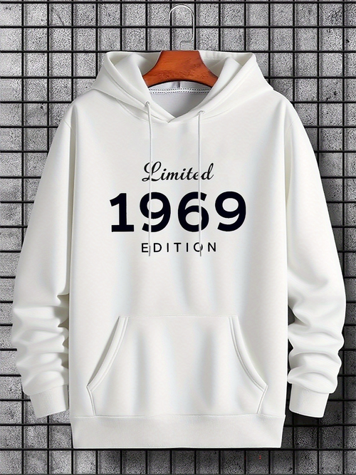 Men's Graphic Hoodie Limited 1969 Edition Bold Retro Numero Hoodie