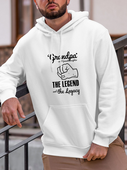 Men's Graphic Hoodie Grandpa Special Fighter The Legend And The Legacy Hand