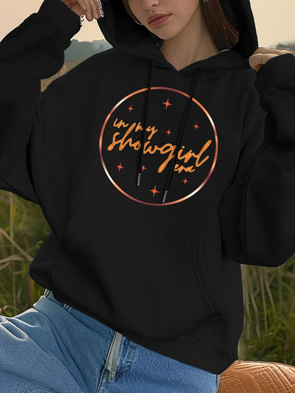 Women's Graphic Hoodie Western Showgirl Moonlight Glow With Shining Stars Hoodie