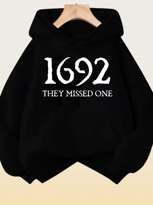 Women's Graphic Hoodie They Missed One Bold Historical Date Statement Hoodie