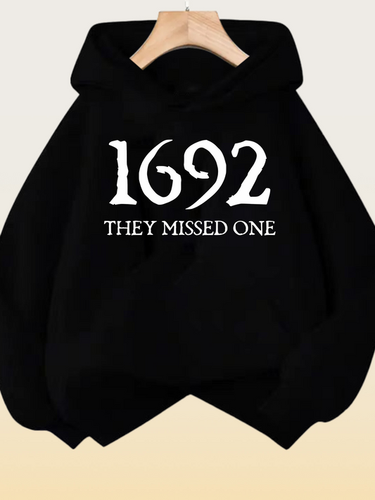 Women's Graphic Hoodie They Missed One Bold Historical Date Statement Hoodie