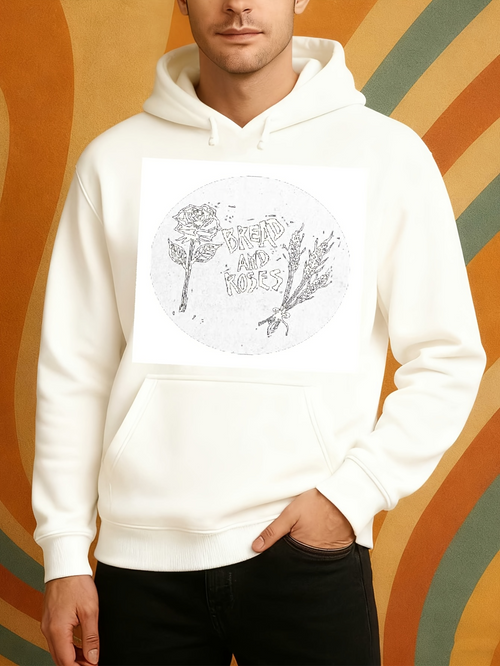 Men's Graphic Hoodie Gentle Forest Scenery With Bare Trees And Delicate Walking Deer