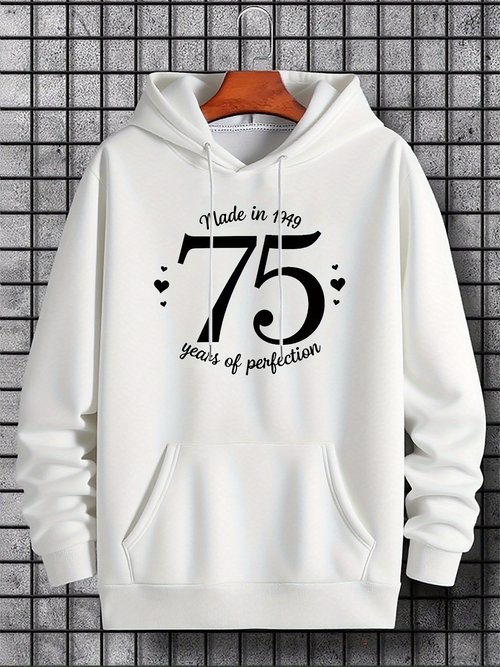 Men's Graphic Hoodie Made In 1949 Seventy Five Years Of Perfection Hoodie