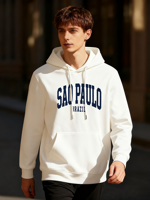 Men's Graphic Hoodie Sao Paulo Brazil Classic City Inspired Urban Hoodie