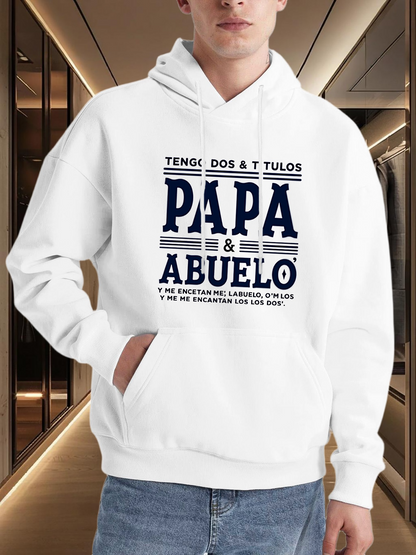 Men's Graphic Hoodie PAPA & ABUELO Spanish Text