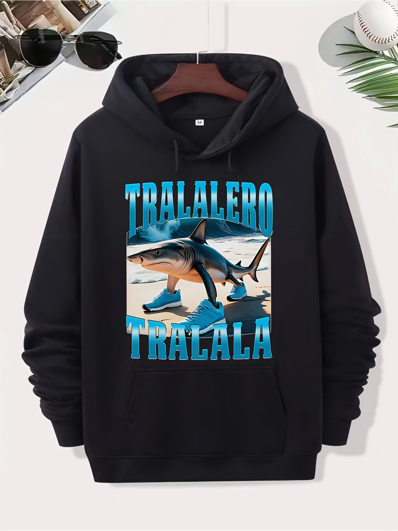 Men's Graphic Hoodie Tralalero Tralala Playful Ocean Dolphins Swimming In Blue Waves Under Sunlight Dolphin