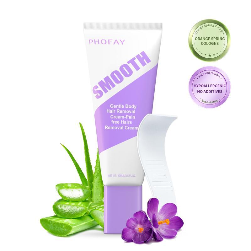 Bikini Pain-Free Hair Removal Cream for Sensitive Skin, Hypoallergenic Formula-Gentle & Fast-Acting Depilatory with Citrus Sc