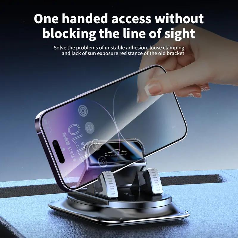 Car phone holder 360 degree rotation, suitablefor car navigation in-car dashboard, horizontaland vertica scree - image 9