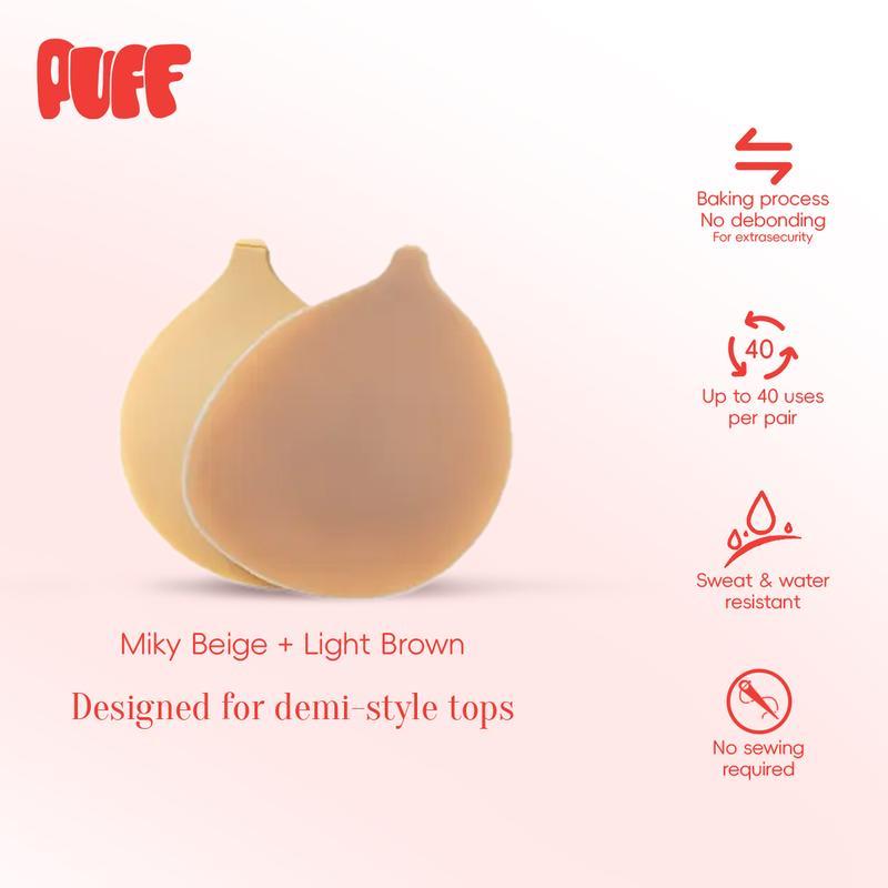 【Limited! First 600 Orders Just $15.9】Puff Portable Push-up Sticky Bra – Waterproof & Sweat-proof, Reusable, W - image 4