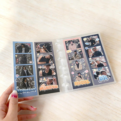 Clear photo booth frame, album-style photo storage box for 2x6-inch photos, 20-page photo decorations for anni - image 4