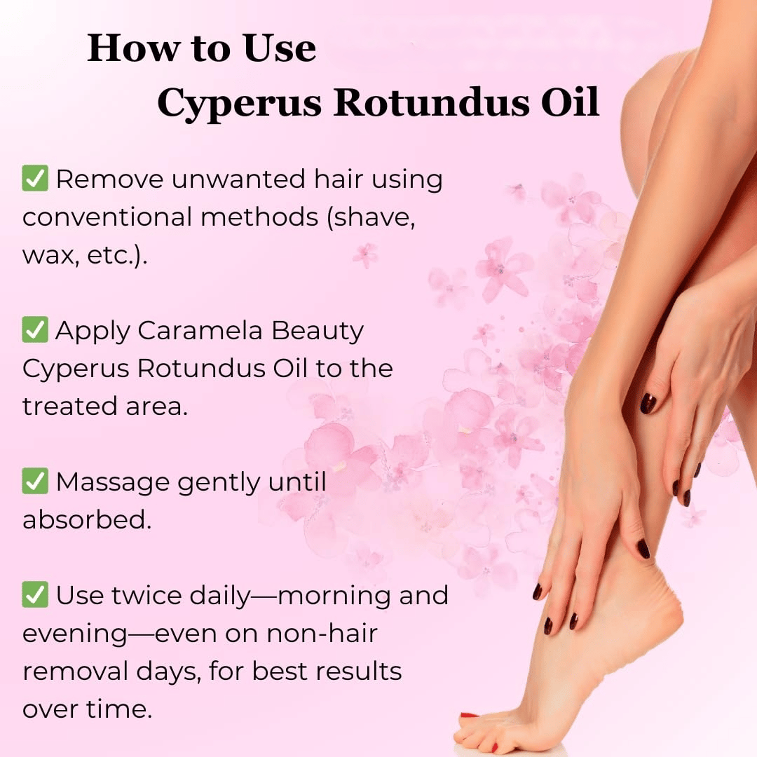 Cyperus Rotundus Hair Removal Oil for Smooth Skin