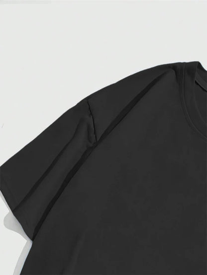 Men's Graphic T-Shirt Glowing Neon Lines Highlighting Energetic Urban Dance Hoodie Figure