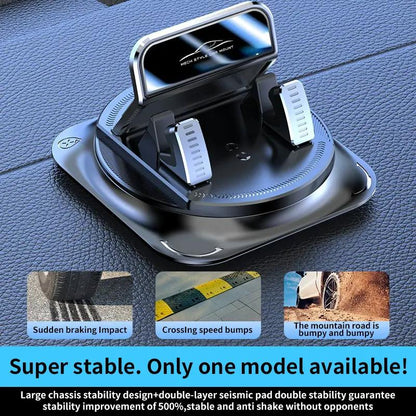 Car phone holder 360 degree rotation, suitablefor car navigation in-car dashboard, horizontaland vertica scree - image 3