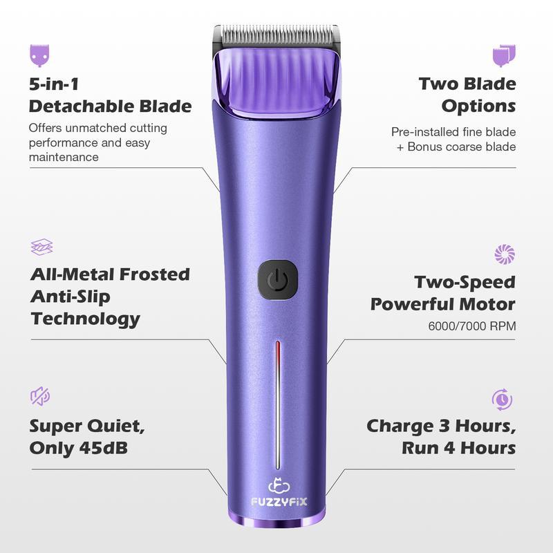 [Nova] Fuzzyfix Professional Dog Grooming Clipper with Replacement Blade, 5-in-1 Adjustable Blade Cordless Pet - image 2