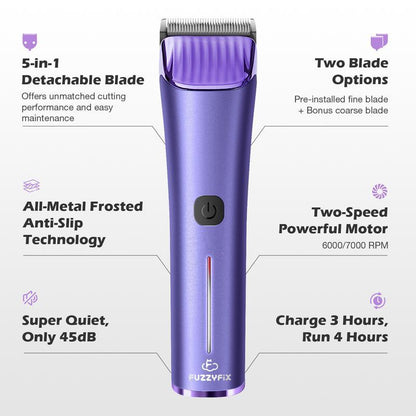 [Nova] Fuzzyfix Professional Dog Grooming Clipper with Replacement Blade, 5-in-1 Adjustable Blade Cordless Pet - image 2