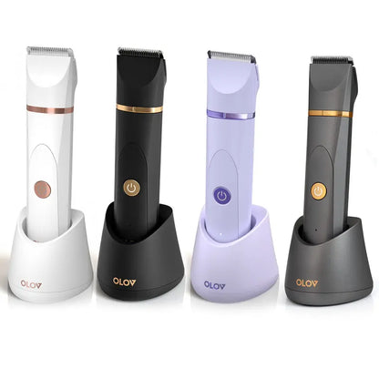 OLOV Electric Body Hair Shaver-Groin Hair Trimmer, Ball Trimmer for Men - Replaceable Ceramic Blade Heads,USB  - image 7