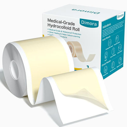 Dimora Med-Grade Hydrocolloid Roll Acne Patches | DIY Any Shape Acne Patch Roll | ultra waterproof, 2X Absorption & Breathabl