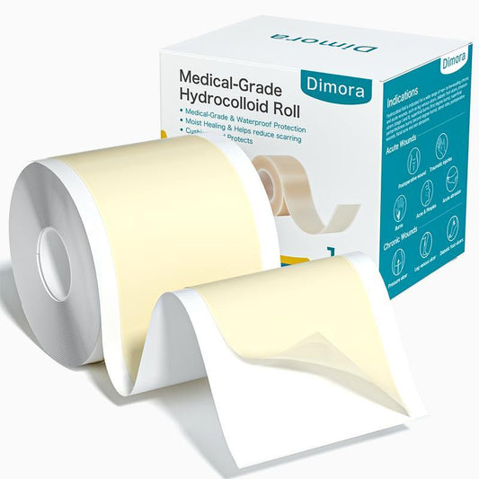 Dimora Med-Grade Hydrocolloid Roll Acne Patches | DIY Any Shape Acne Patch Roll | ultra waterproof, 2X Absorption & Breathabl